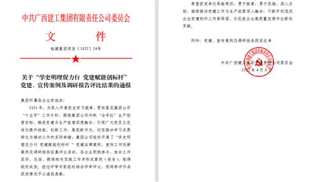 【喜訊】冶建公司3項(xiàng)宣傳、黨建成果榮獲集團(tuán)公司表彰